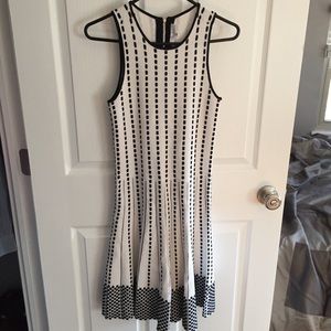 Parker Black and White Dress Size Medium